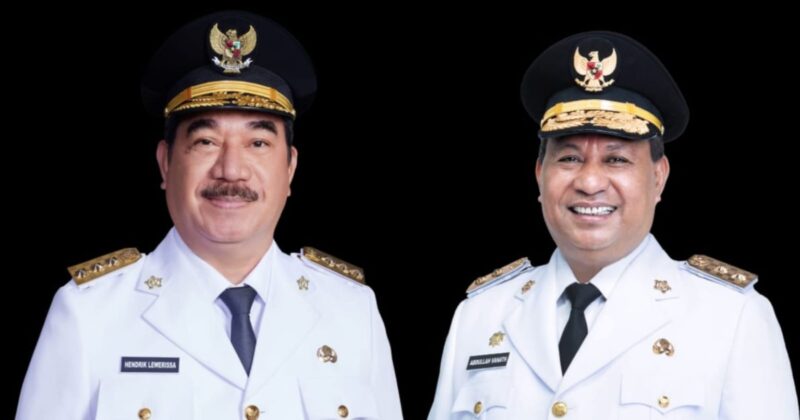 Gubernur dan Wakil Gubernur Maluku, Hendrik Lewerissa-Abdullah Vanath. Foto: Istimewa 