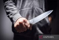 Ilustrasi - Seseorang memegang sebilah pisau. Foto ANTARA/Shutterstock/pri