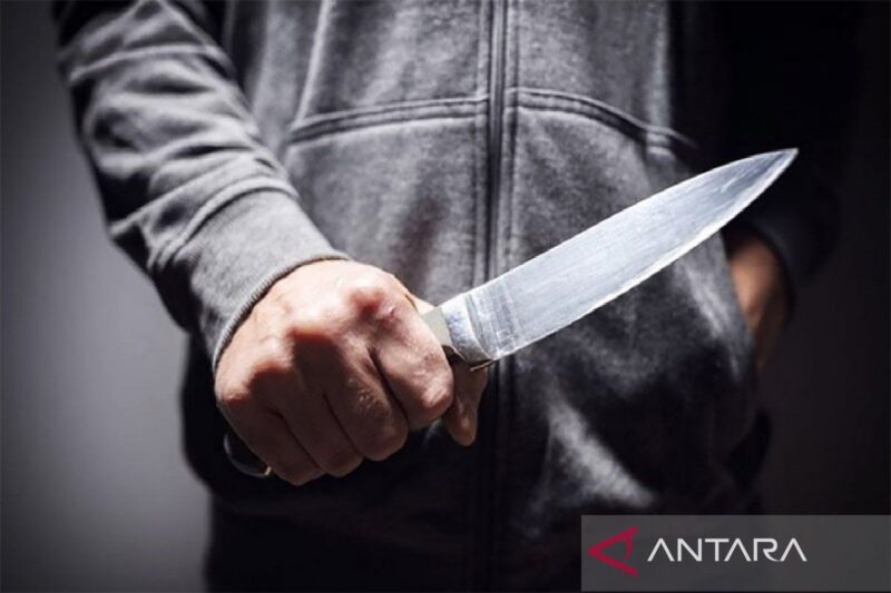 Ilustrasi - Seseorang memegang sebilah pisau. Foto ANTARA/Shutterstock/pri