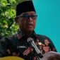 Kepala Kantor Wilayah (Kakanwil) Kementerian Agama Provinsi Maluku, Dr. H. Yamin menyampaikan sambutan pada peluncuran program 