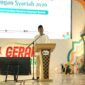 Kepala Otoritas Jasa Keuangan (OJK) Provinsi Maluku, Andi Muhammad Yusuf menyampaikan sambutan pada acara puncak Gebyar Ramadan Keuangan (GERAK) Syariah Tahun 2026 yang diselenggarakan OJK Mauku, di Gedung Islamic Center Ambon, Sabtu (7/3/2026). Foto : Dok. OJK Maluku.