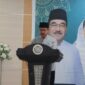 Gubernur Maluku, Hendrik Lewerissa menyampaikan sambutan pada acara Buka Puasa Bersama 1447 H yang diselenggarakan oleh Organisasi Wanita Islam Provinsi Maluku di Gedung PKK Provinsi Maluku, Selasa (17/3/2026). Foto : Diskominfo Maluku


