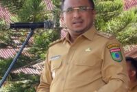 Bupati Seram Bagian Timur, Fachri Husni Alkatiri saat menyampaikan arahan kepada ASN pada apel perdana usai libur Lebaran, Rabu (1/4/2026). Foto : Tangkapan layar video