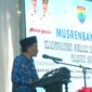 Bupati SBB Asri Arman menyampaikan sambutan dalam kegiatan Musrenbang RKPD Kabupaten Seram Bagian Barat Tahun 2027, (9/4/2026). Foto: Diskominfo SBB.
