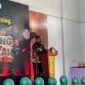 Sementara CEO EduAsyik, Afif Rumbouw menyampaikan sambutan pada penutupan Olimpiade Bintang Sekolah resmi berakhir dengan sukses. Acara puncak (Grand Closing) yang berlangsung di Gelanggang Olahraga (GOR) Bula, Senin (27/4/2026). Istimewa 