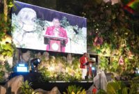 Rektor Universitas Pattimura, Prof. Dr. Fredy Leiwakabessy, M.Pd, menyampaikan sambutan pada 
puncak Dies Natalis ke-63 melalui acara resepsi yang digelar di Auditorium Unpatti, Jumat (24/4/2026).  Foto - Humas Unpatti