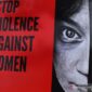 Aktivis Gerakan Mahasiswa Nasional Indonesia (GMNI) Banten berunjuk rasa memperingati Hari Anti Kekerasan Terhadap Perempuan (HAKTP) di Bundaran Ciceri, Serang, Banten, Kamis (10/12/2020). Mereka mendesak pemerintah untuk lebih aktif melindungi kaum perempuan dari semua bentuk kekerasan serta bersikap lebih tegas untuk menindak para pelakunya. ANTARA FOTO/Asep Fathulrahman/rwa.