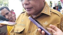 Wali Kota Ambon, Bodewin Wattimena saat diwawancarai di Ambon, Senin (25/5/2026). Foto: Istimewa