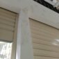Jejak terduga pelaku pencurian di lantai 4 gedung Pasar Mardika, beberapa hari lalu. 