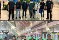 11 WNA asal China saat berada di Bandara Soekarno-Hatta, Jakarta, Jumat (15/16/2026). Foto: Istimewa