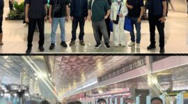 11 WNA asal China saat berada di Bandara Soekarno-Hatta, Jakarta, Jumat (15/16/2026). Foto: Istimewa