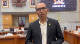 Anggota Komisi VIII DPR RI Fraksi Gerindra dari Dapil Maluku, Alimudin Kolatlena usai mengikuti Raker dan RDPU bersama Menteri PPA, Ketua KPAI  dan  orang tua korban kekerasan terhadap anak, di Senayan, Jakarta, Selasa (10/6/2026). 