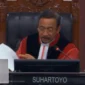 Ketua Mahkamah Konstitusi (MK) Suhartoyo di Sidang Pengucapan Putusan/Ketetapan di Gedung MK, Jakarta, Kamis (23/7/2026). (Foto: Tangkapan Layar YouTube Mahkamah Konstitusi RI/Liputan6.com)
