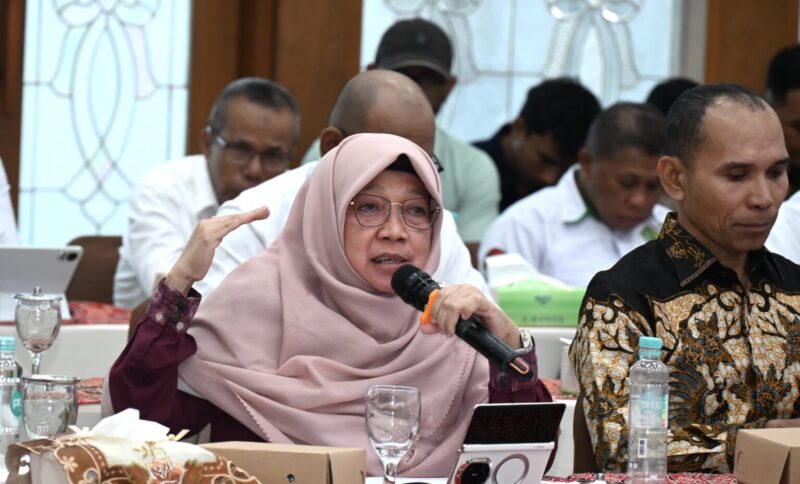 Anggota Panitia Khusus (Pansus) RUU tentang Daerah Kepulauan DPR RI, Anis Byarwati, dalam Kunjungan Kerja Pansus RUU Daerah Kepulauan DPR RI di Kantor Gubernur Provinsi Maluku. (foto: Istimewa)