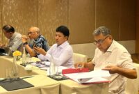 Sekretaris Daerah  Provinsi Maluku, Sadali Ie (dua dari kiri) menghadiri
Rapat Pembahasan Update Penanganan Dampak Sosial Kemasyarakatan (PDSK) Proyek Strategis Nasional (PSN) Blok Masela yang berlangsung di Kantor INPEX Masela Ltd., Jakarta, Rabu (5/8/2026). (Foto : Diskominfo Maluku)

