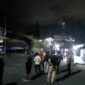 Konsentrasi massa di di Pertigaan Charli, Kompleks Pertamina, Jalan Yos Sudarso, Kelurahan Masrum, Kecamatan Dullah Selatan, Kota Tual, Sabtu (19/9/2026) pukul 01.15 WIT. (FOTO : ISTIMEWA)